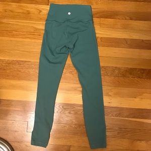 lululemon wunder under 25” mystic green